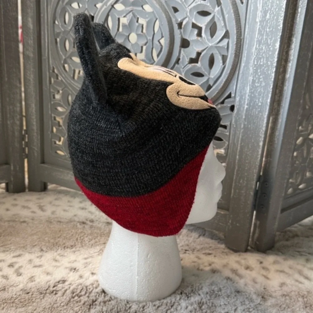 Disney Mickey Mouse fleece beanie hat boys 2T-5T Disneyland preschool winter